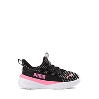 PUMA One4All 2.0 Multi Knit Slip-On Athletic Shoe - Baby / Toddler Black Fast Pink