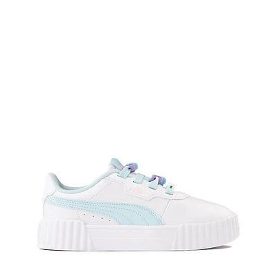 PUMA Carina 3.0 Friendship Bracelet Athletic Shoe - Little Kid / Big White Aqua Pink