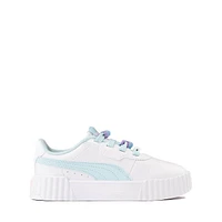 PUMA Carina 3.0 Friendship Bracelet Athletic Shoe - Little Kid / Big White Aqua Pink