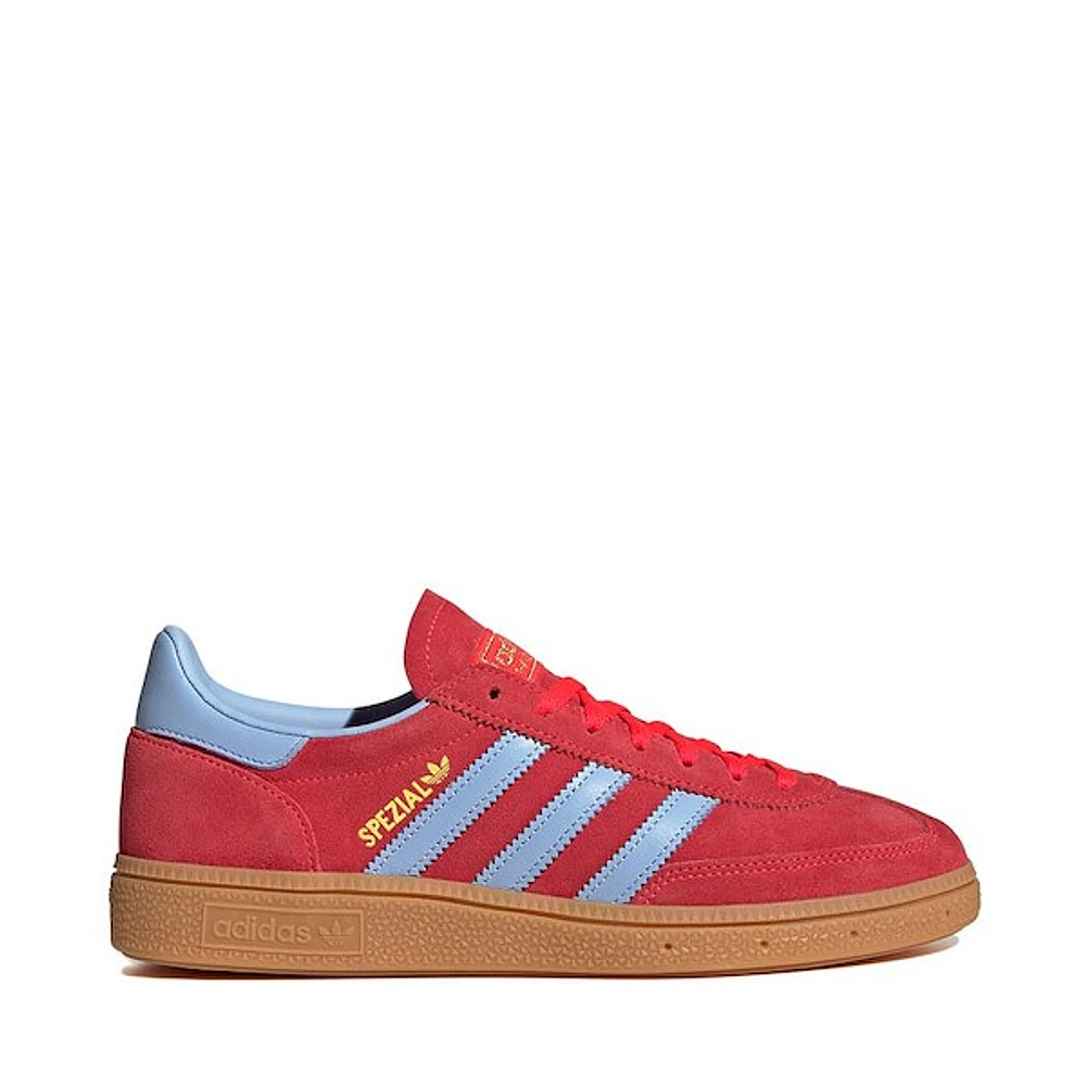 Womens adidas Handball Spezial Athletic Shoe - Lucid Red / Glow Blue Gum