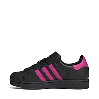 Womens adidas Superstar II Athletic Shoe - Core Black / Semi Lucid Fuchsia