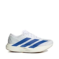 Mens adidas Adizero EVO SL Athletic Shoe - White / Team Royal Blue Pure Ruby