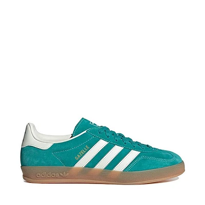 Mens adidas Gazelle Indoor Athletic Shoe - Pure Teal / Off White Gold Metallic