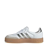 Womens adidas Sambae Athletic Shoe - White / Silver Metallic Gum