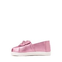 TOMS Alpargata Metallic Slip-On Casual Shoe - Baby / Toddler Little Kid Pink