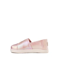 TOMS Alpargata Slip-On Casual Shoe - Baby / Toddler Little Kid Pink Quartz Iridescent