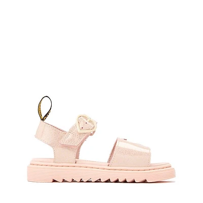 Dr. Martens Marlowe II Hearts Sandal - Little Kid - Powder Pink / Cloud Cream