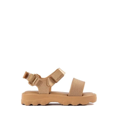 Mini Melissa Kick Off Sandal - Toddler / Little Kid Gold