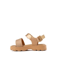 Mini Melissa Kick Off Sandal - Toddler / Little Kid Gold