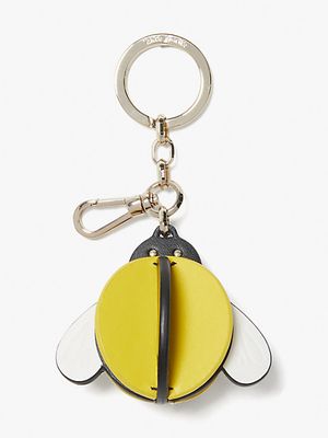 Bee Leather Key Fob