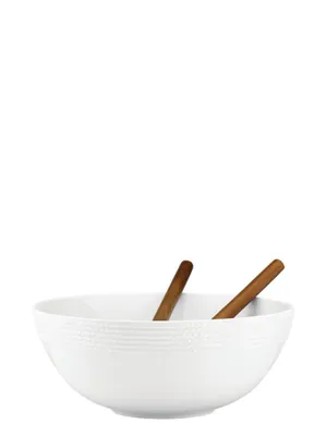 Wickford Salad Set With Wooden Servers