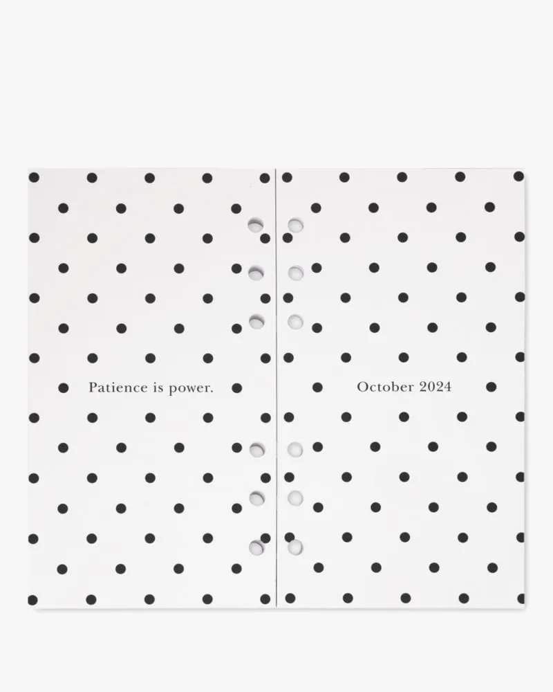 Black and White Abstract Polka Dot 2024 – 2025 Pocket Calendar - DaySpring