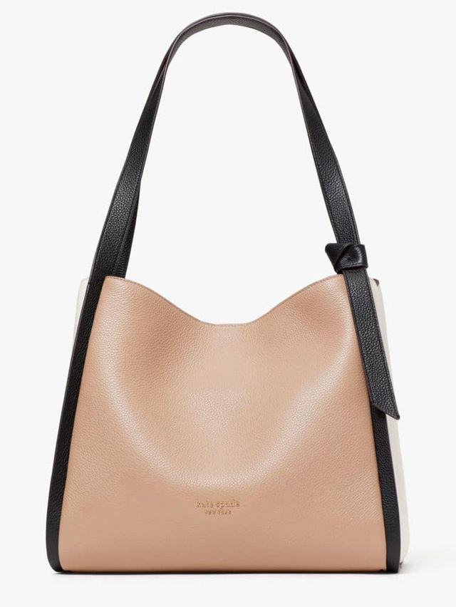 By Anthropologie Slouchy Leather Knotted-Shoulder Bag