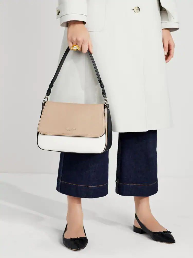 KATE SPADE Hudson Medium Convertible Crossbody Bag For Women (Blue, OS)
