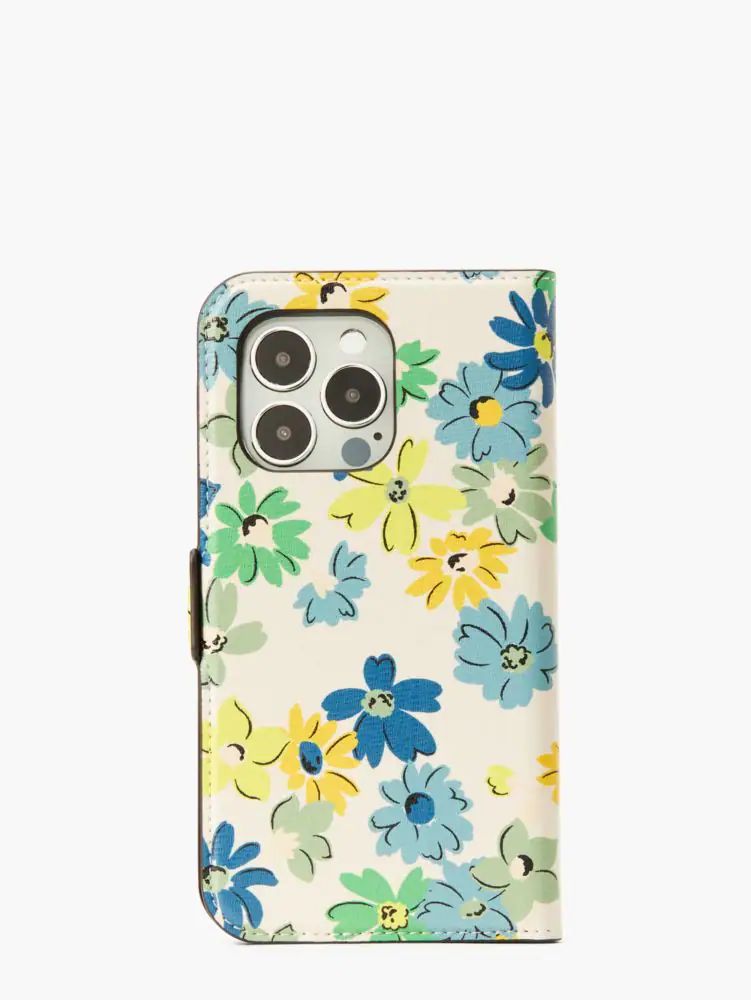 Spencer Floral Medley iPhone 13 Pro Magnetic Wrap Folio Case
