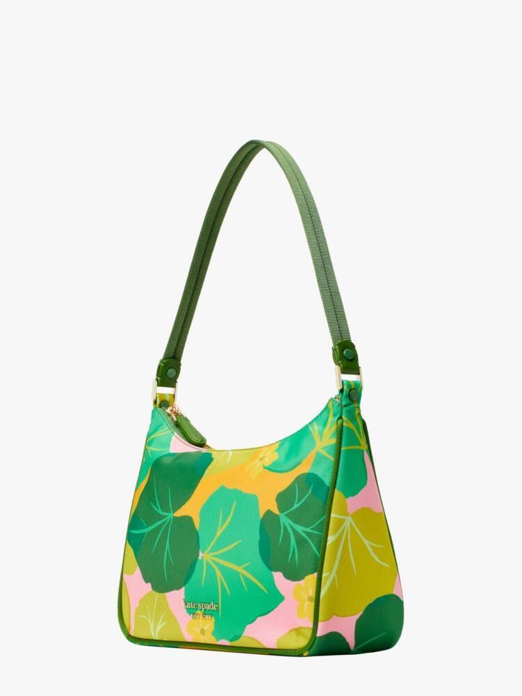 Kate Spade - Olive Green & Multicolor Leaf Print Tote Bag w/ Strap –  Current Boutique