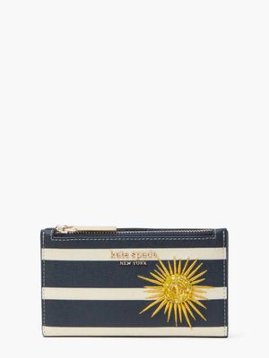 Sunkiss Embellished Small Slim Bifold Wallet