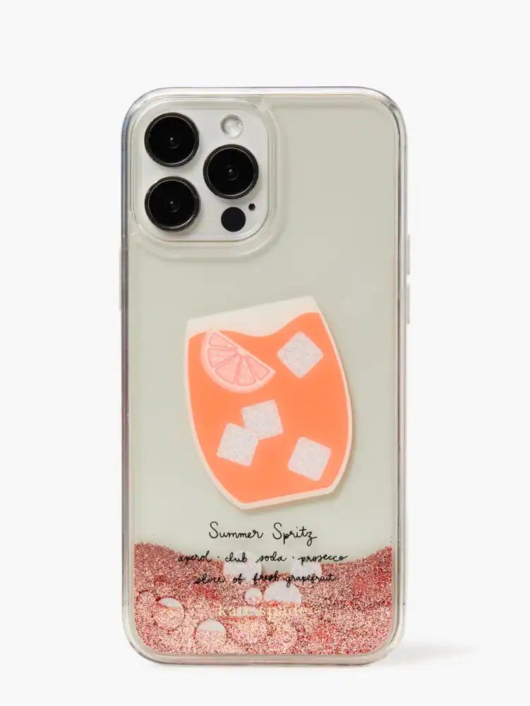 Kate Spade Campari Liquid Glitter iPhone 13 Pro Max Case | The Summit