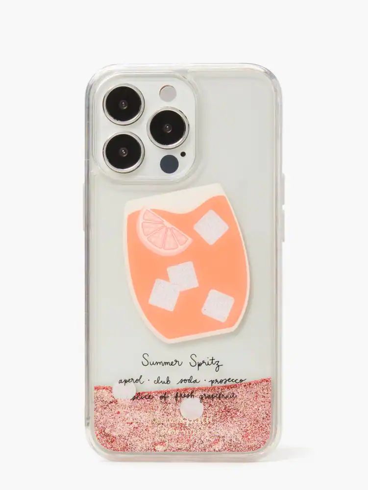 Kate Spade Campari Liquid Glitter iPhone 13 Pro Case | The Summit