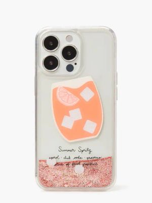 Campari Liquid Glitter iPhone 13 Pro Case