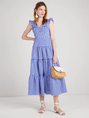 Gingham Tiered Dress