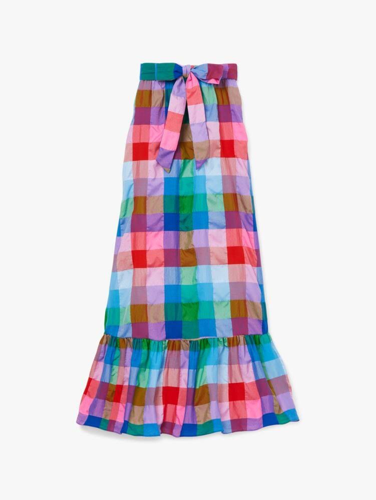 Madras Tie-waist Skirt