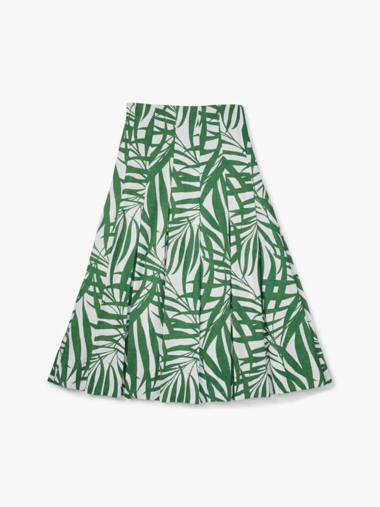 Kate Spade Palm Fronds Seamed Skirt | The Summit