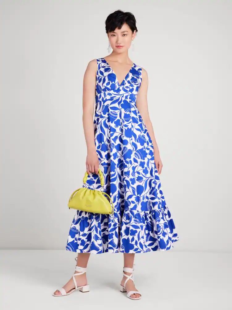 Zigzag Floral Maxi Dress