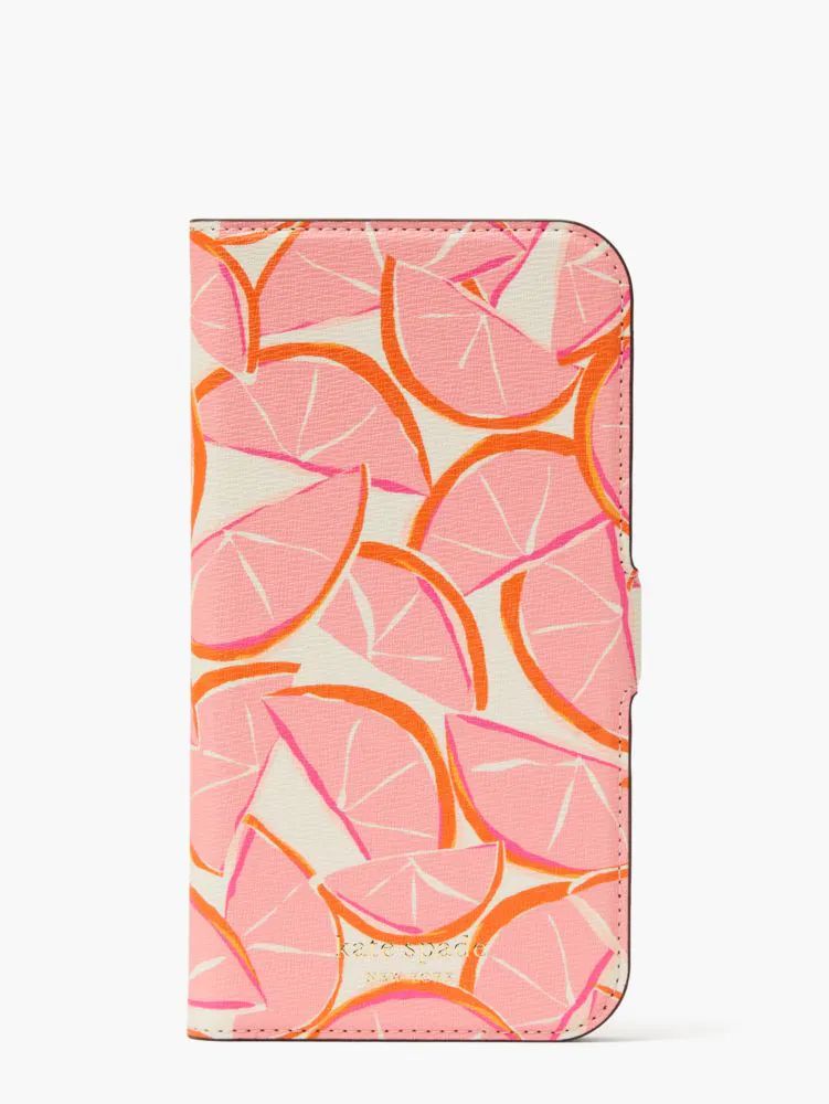 Kate Spade Spencer Grapefruit iPhone 13 Pro Max Magnetic Wrap Folio Case |  The Summit