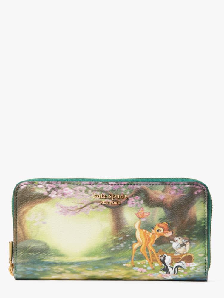 Kate Spade Disney X Kate Spade New York Bambi Zip-around Continental Wallet  | The Summit