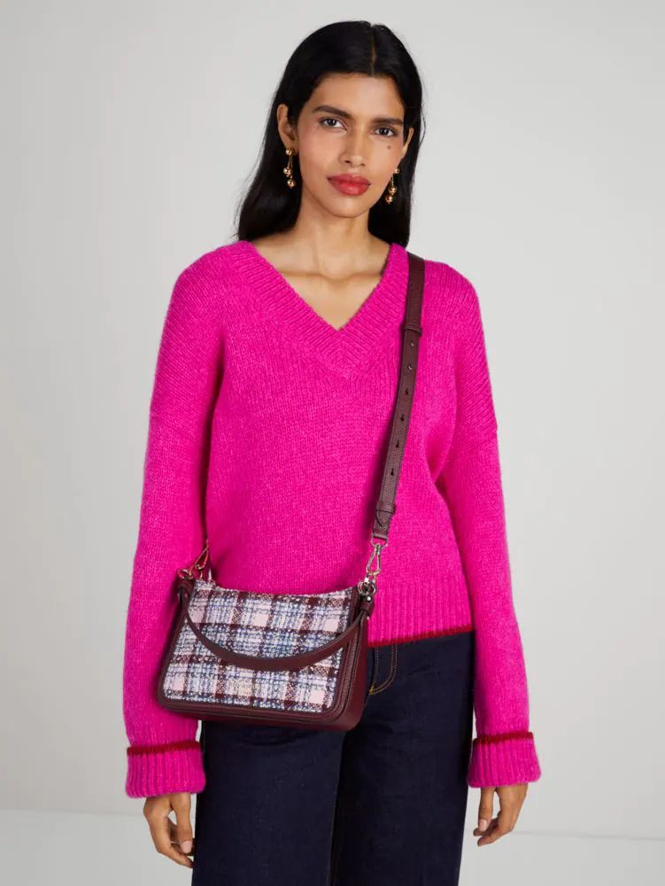 Hudson Tweed Medium Convertible Crossbody