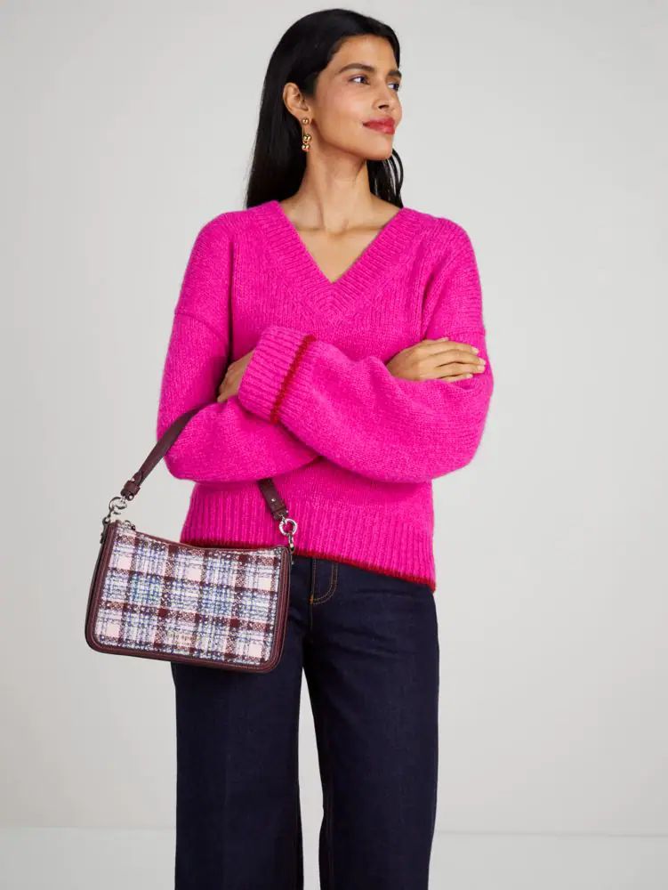 Hudson Tweed Medium Convertible Crossbody