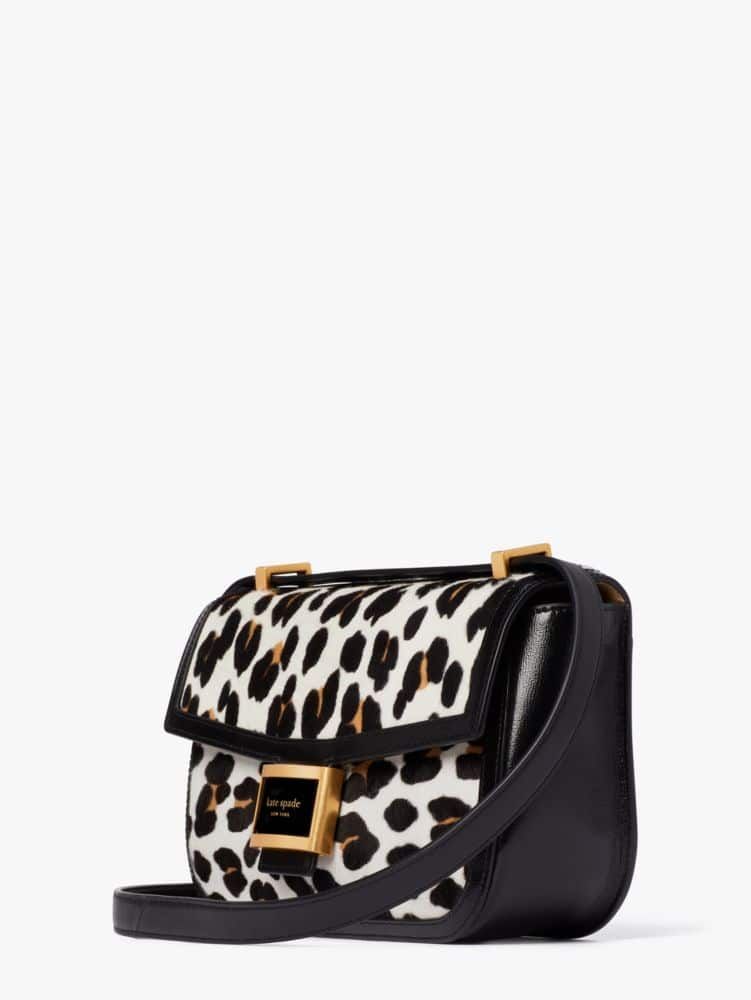 Katy Leopard Haircalf Medium Convertible Shoulder Bag