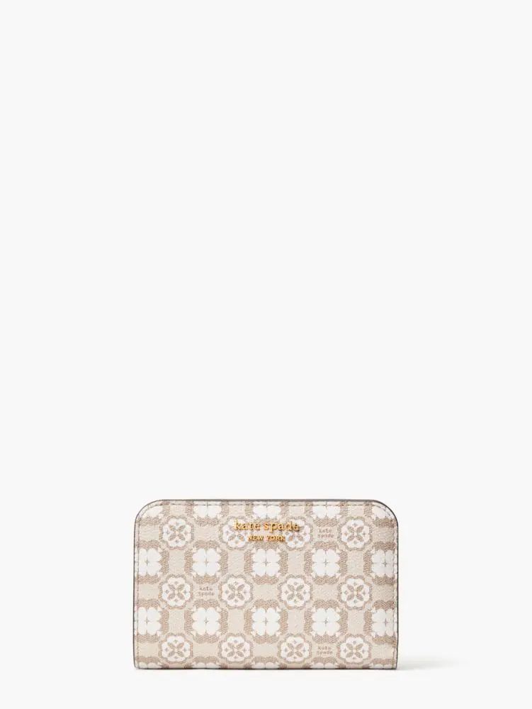 Kate Spade Spade Flower Monogram Coated Canvas Compact Wallet | The Summit