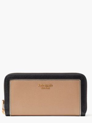 Dragonfly Embellished Zip-around Continental Wallet