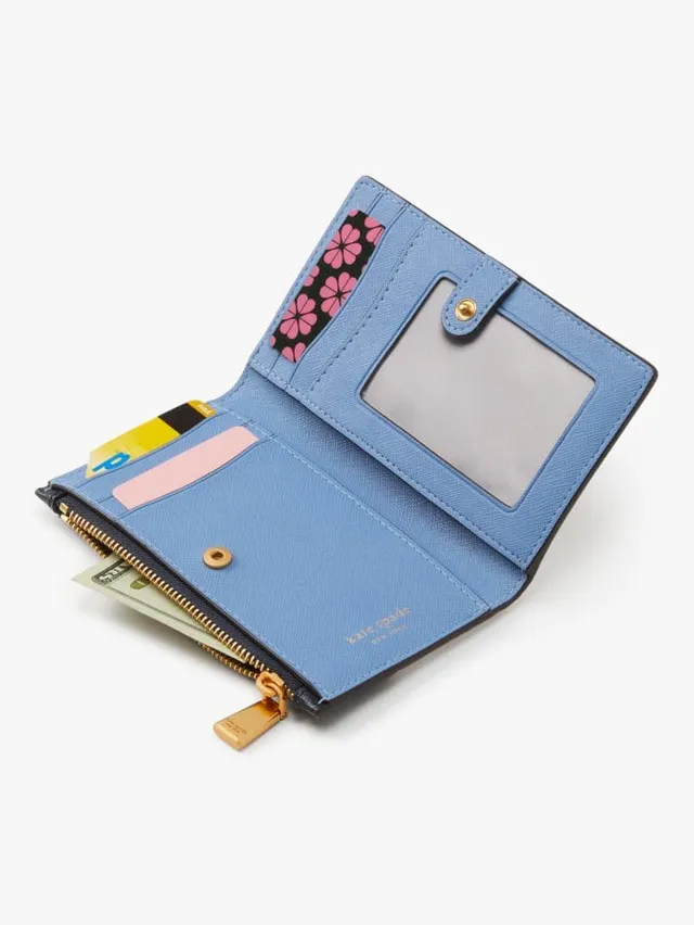 Kate Spade New York Morgan Color-Blocked Saffiano Leather Small Slim Bifold  Wallet SKU: 9799493 