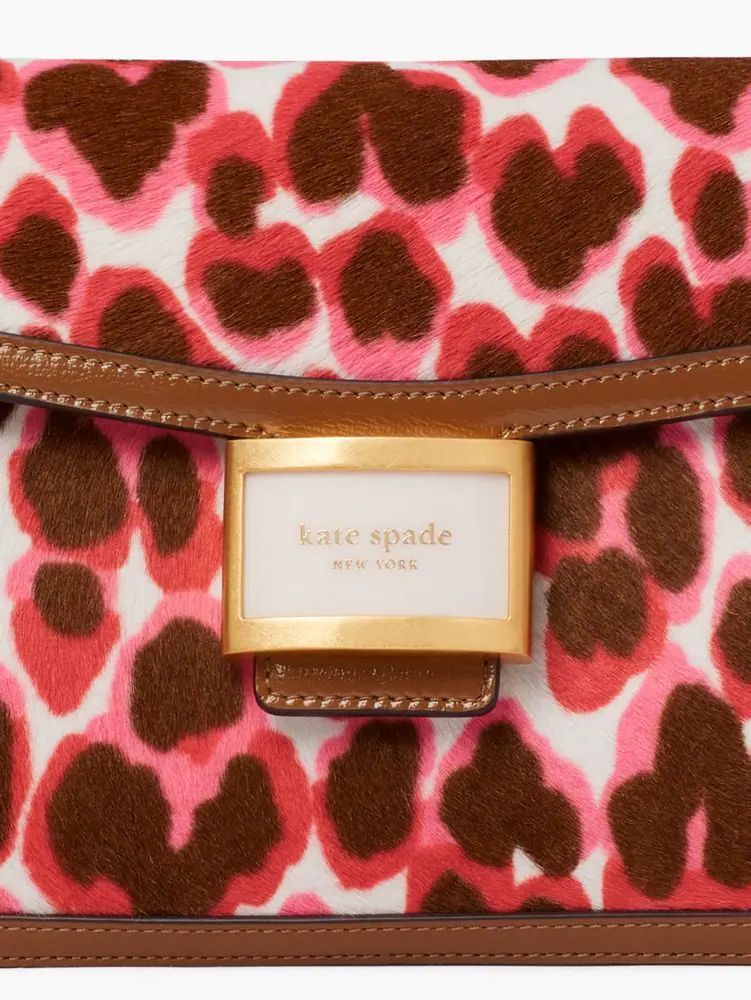 Katy Leopard Haircalf Medium Shoulder Bag