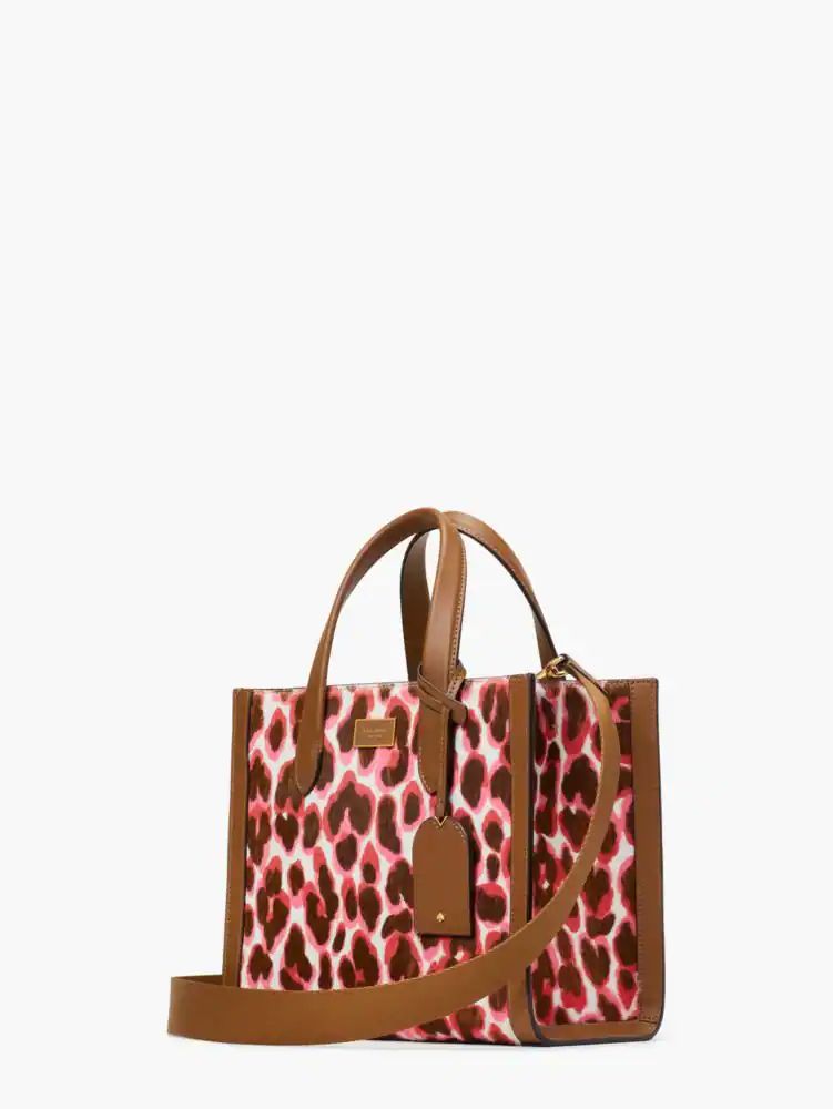 Kate Spade Large Manhattan Lady Leopard Tote Bag - Black