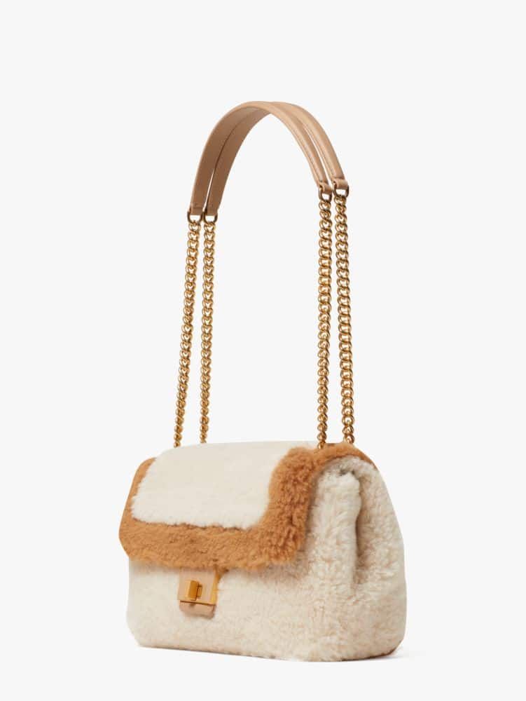 Kate Spade Gramercy Shearling Medium Convertible Shoulder Bag