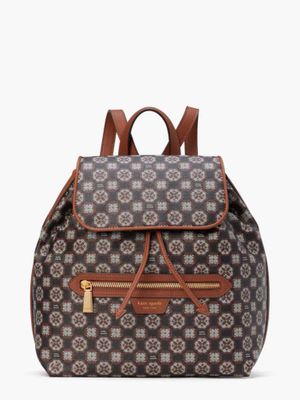 Spade Flower Monogram Mia Flap Backpack