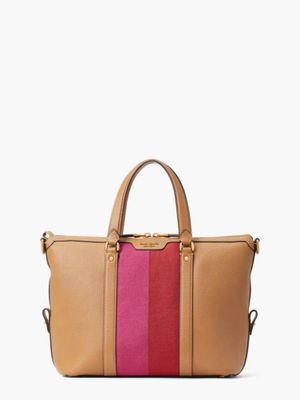 Racing Stripe Faye Medium Satchel