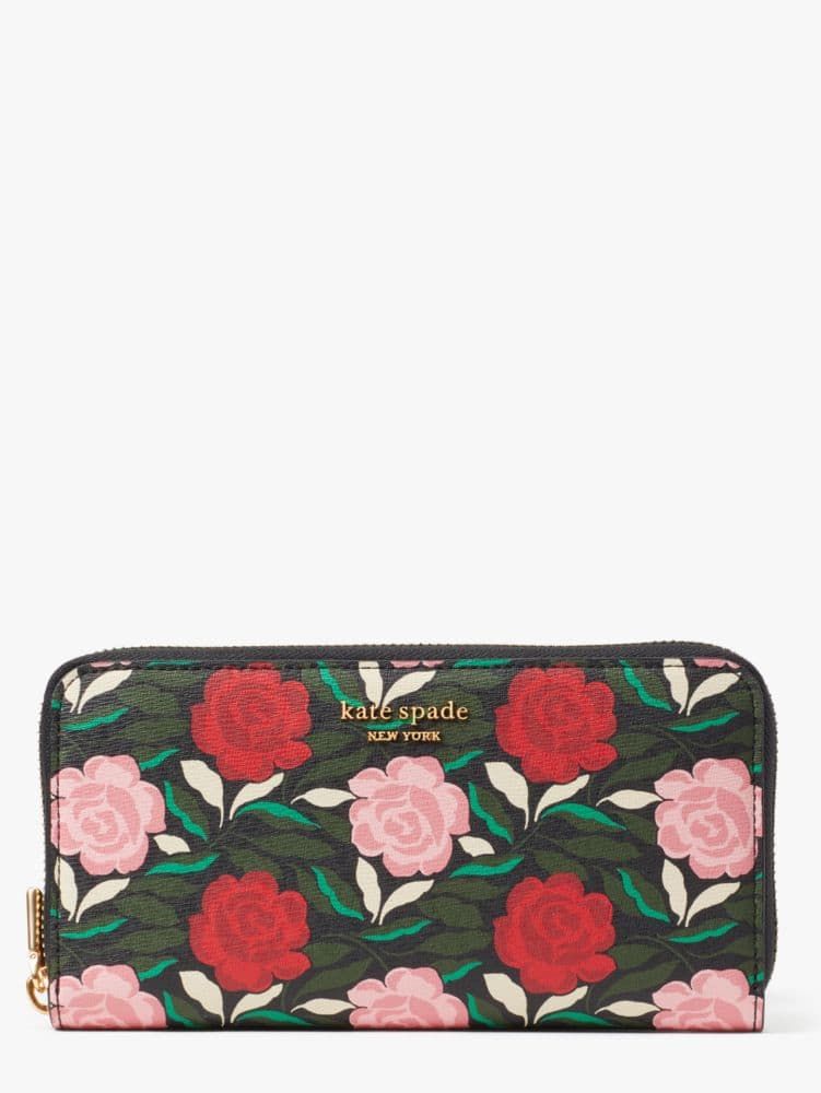 Spencer Floral Garden Embossed Compact Wallet