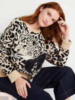 Leopard Bow Sweater