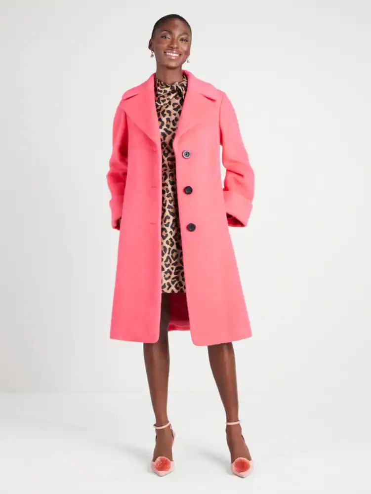 Brushed Wool Coat