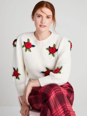 Crochet Roses Sweater