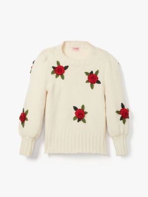 Kate Spade Crochet Roses Sweater | Metropolis at Metrotown