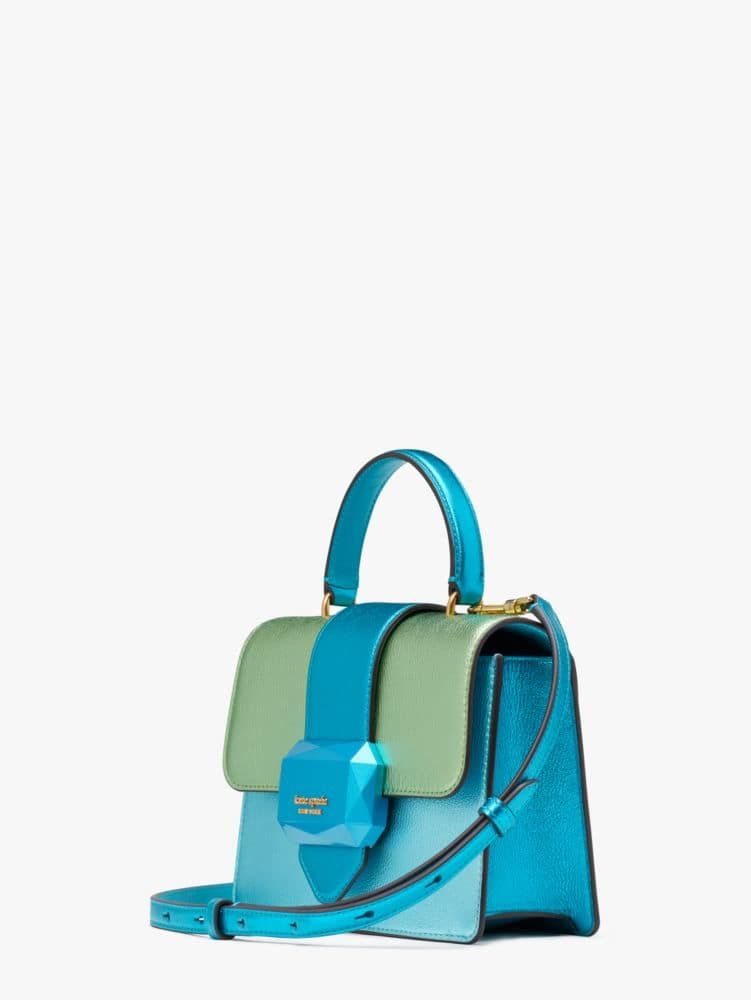 Bijou Metallic Colorblocked Mini Top-handle Bag
