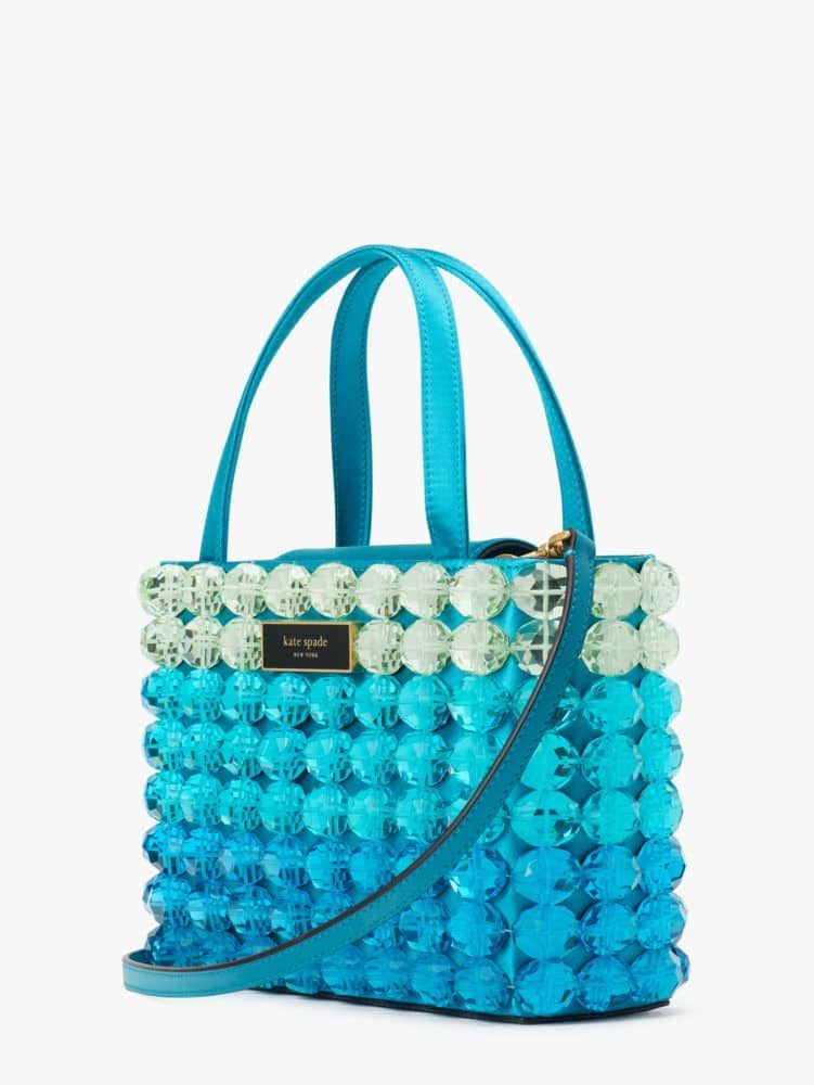 Sam Icon Candy Beaded Satin Small Tote
