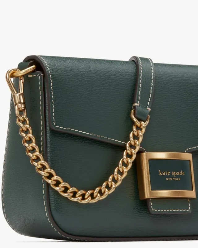 Kate Supple 99 Chain Bag in Crocodile-Embossed Shiny Leather