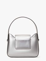 Sam Icon Metallic Patent Leather Mini Hobo Bag